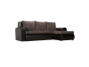 CESAR RIGHT VELOURS-LEATHER BROWN