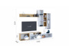 NEVIO-1 OAK KRAFT GOLD / WHITE 